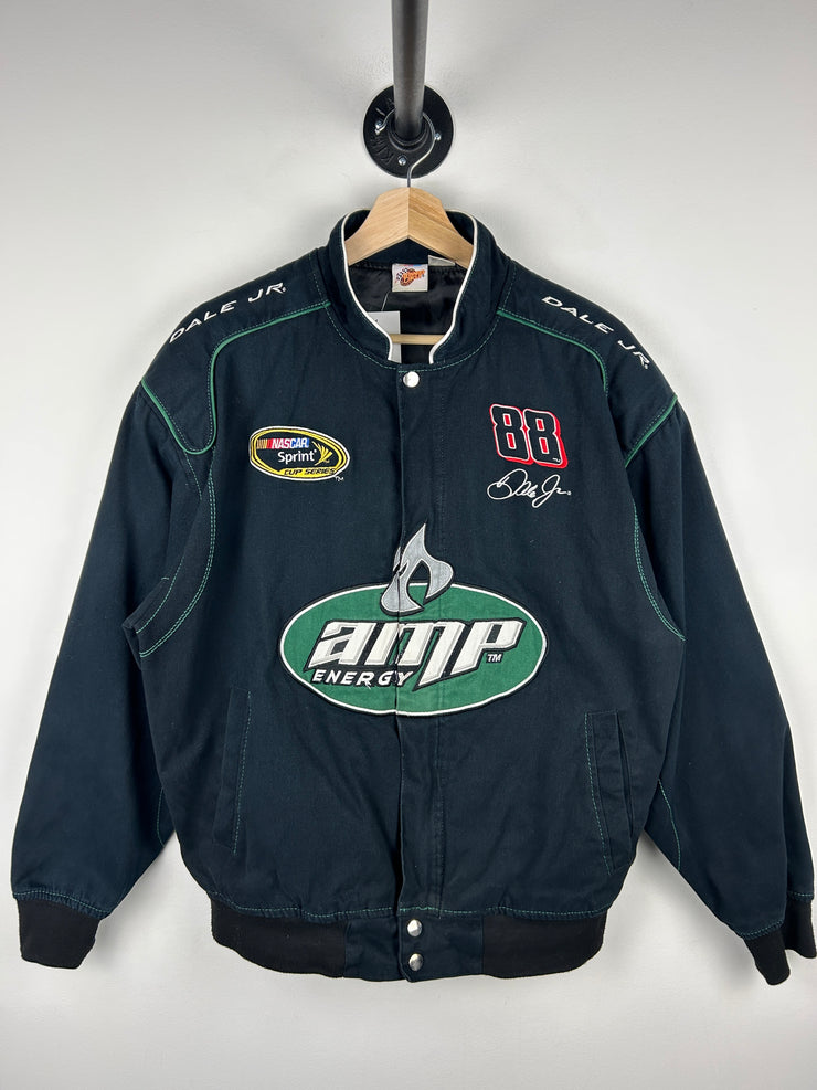 Vintage Nascar Dale Jr AMP Energy Black Racing Jacket