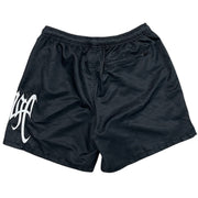 Revenge Embroidered Black Shorts