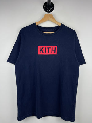 Kith Box Logo Navy Tee