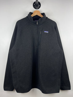 Vintage Patagonia Black Quarter Zip Fleece Sweater