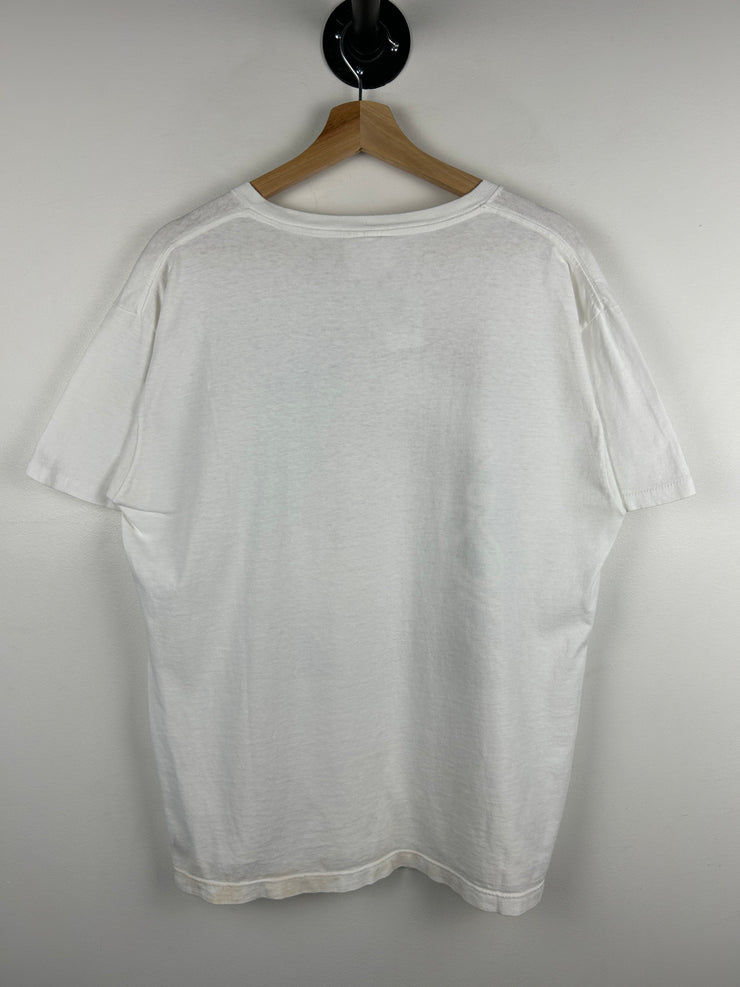 Vintage 90s Dr Seuss Cat In The Hat White Tee