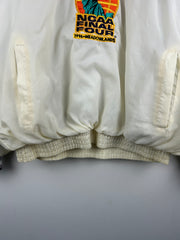 Vintage 90s NCAA Final Four Statue Of Liberty White & Navy Pullover Windbreaker