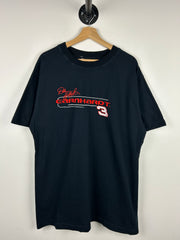 Vintage 90s Nascar Chase Dale Earnhardt Embroidered Black Tee