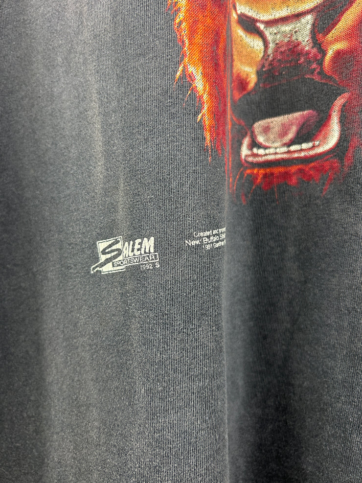 Vintage 90s NFL Salem Buffalo Bills Buffalo Faded Black Tee