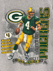 Vintage 1998 Green Bay Packers Brett Favre Grey Lee Tee
