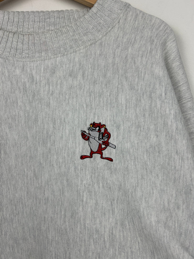 Vintage 90s Ohio State Taz Grey Crewneck