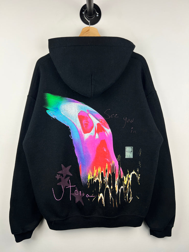 Travis Scott Astroworld Fest Face Melt Black Hoodie