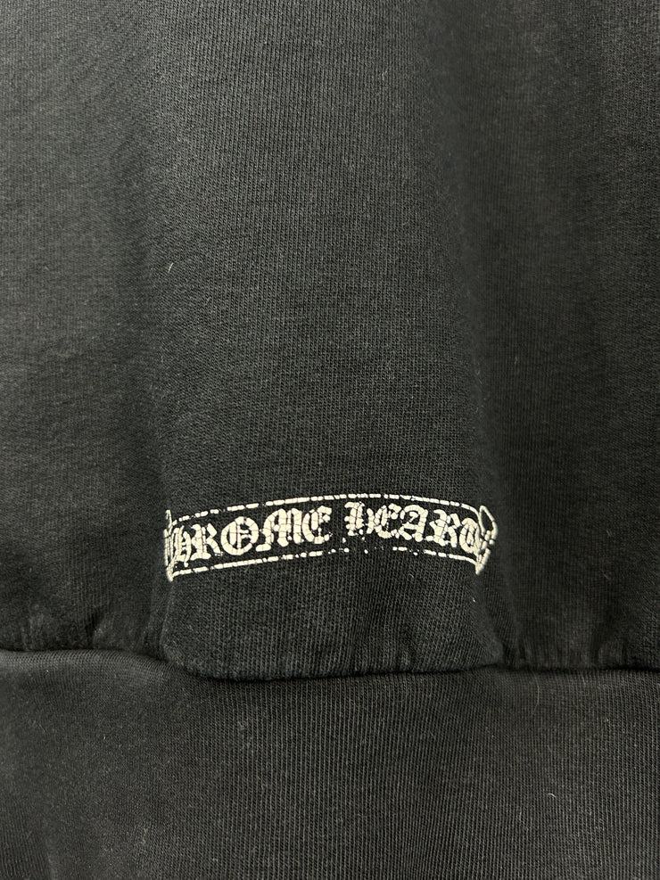 Chrome Hearts Floral Horseshoe Black Hoodie