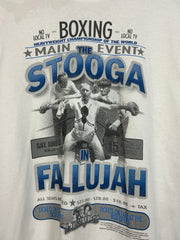 Vintage Y2K The Three Stooges Boxing White Tee