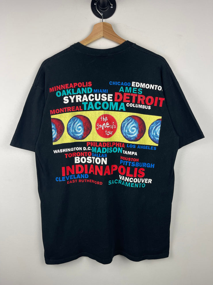 Vintage 90s Genesis The Genesis Tour Black Tee
