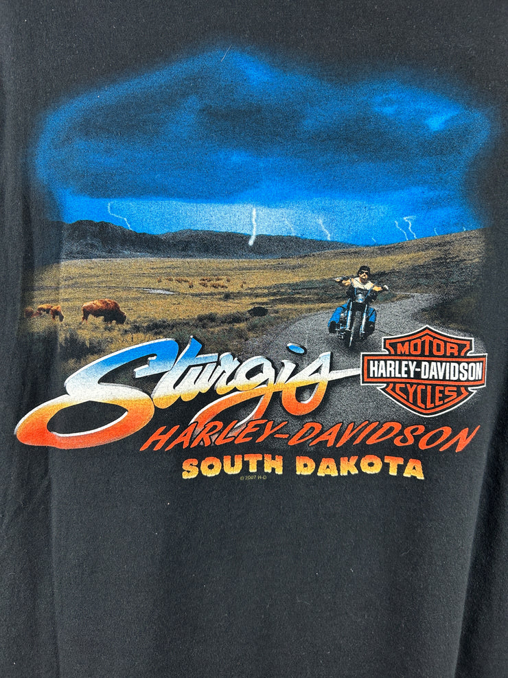 Vintage Harley Davidson South Dakota Black Tee