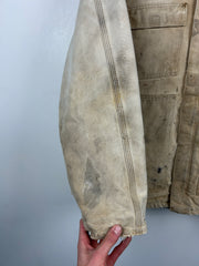 Vintage 90s Carhartt Arctic Blanket Lined Beige Work Jacket