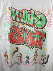 Vintage 90s Looney Tunes Chillin With The Tunes White Tee