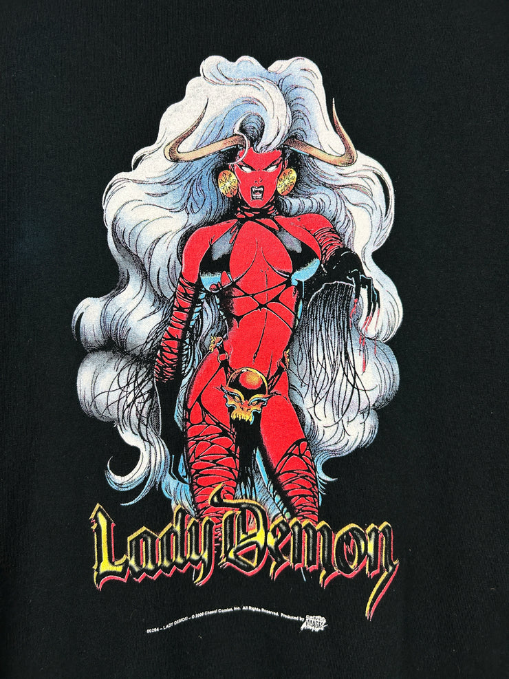 Vintage 2000 Lady Demon Comic Images Black Tee