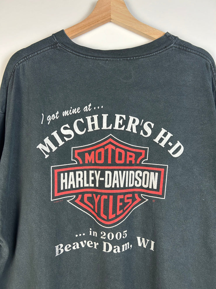 Vintage 2005 Harley Davidson Mischiefs Black Tee