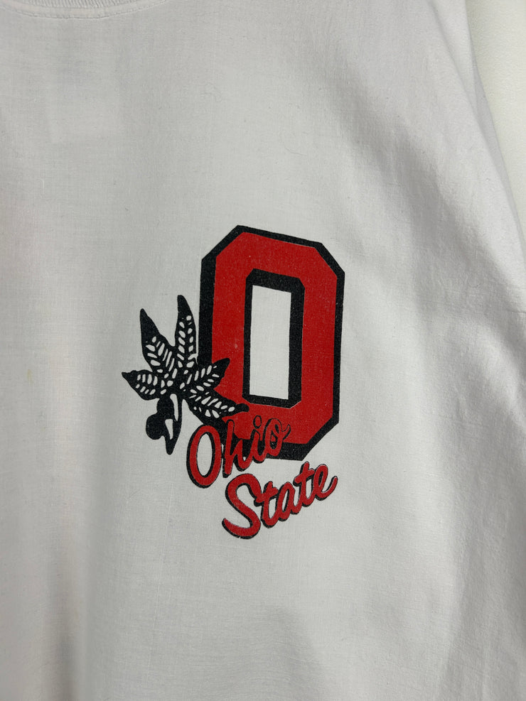Vintage 80s Ohio State University Thin White Crewneck