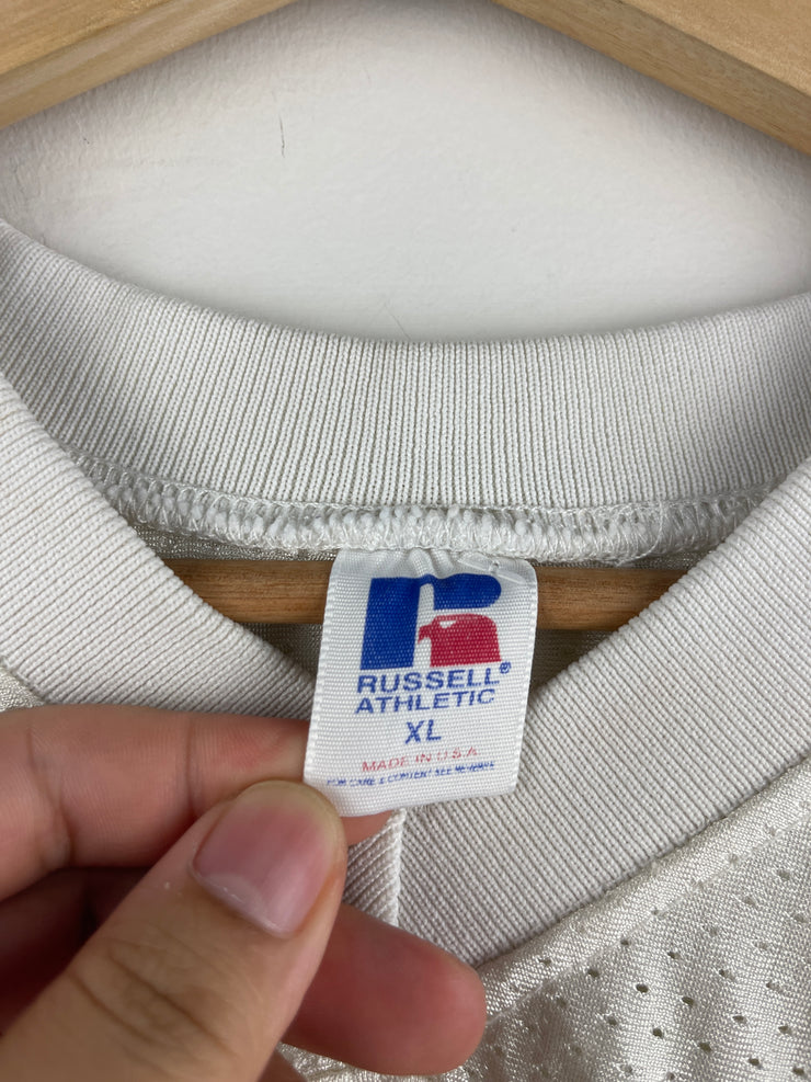Vintage 80s Russell Athletic SA White Football Jersey