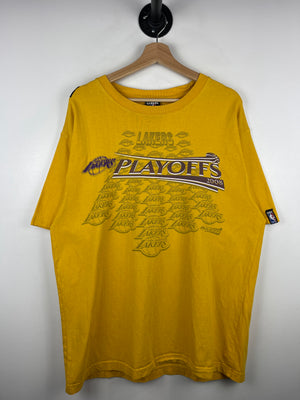 Vintage 2008 NBA UNK Los Angeles Lakers Playoffs Yellow Tee