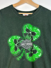 Vintage Harley Davidson Clover Green Tee