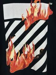Off White Fire Hands Black Crewneck