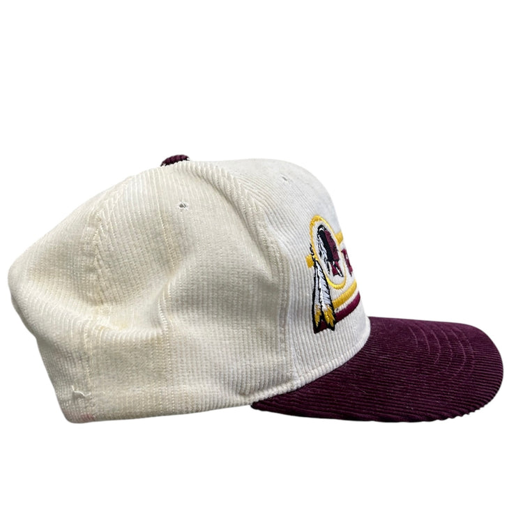 Vintage 90s NFL Ted Fletcher Washington Redskins Corduroy Snapback Hat