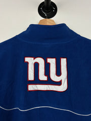 Vintage NFL Reebok New York Giants Quarter Zip Blue Fleece Sweater
