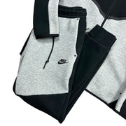 Nike Tech Fleece Black & Grey Zip Up Hoodie & Sweatpants Set