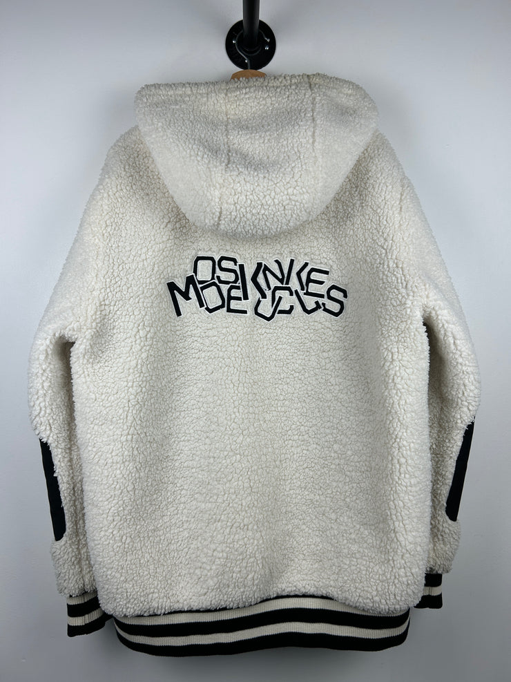 Moose Knuckles Dewson White Sherpa Hooded Jacket