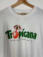 Vintage 90's Tropicana Summer White Tee