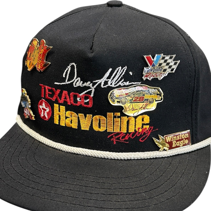 Vintage 90s Nascar Doug Allison Texaco Havoline Racing Black Snapback Hat