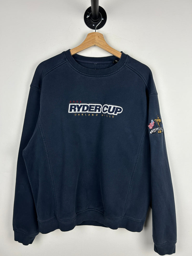 Vintage Ryder Cup Oakland Hills Embroidered Navy Crewneck