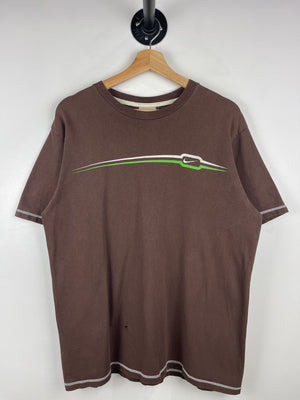 Vintage Nike Swoosh Brown Tee