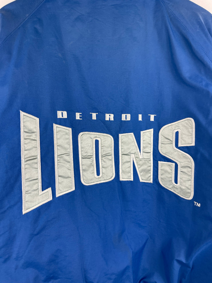Vintage 90s NFL Logo 7 Detroit Lions Blue & Grey Jacket