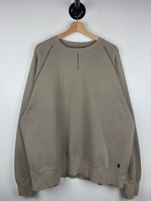Vintage Nike Patch Swoosh Brown Crewneck