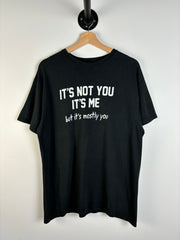 Vintage Its Not You Its Me Black Tee