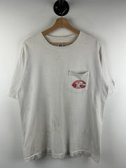 Vintage 90s MLB Logo 7 Cincinnati Red White Tee