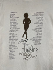 Vintage 90's Tina Turner Wildest Dreams White Tour Tee