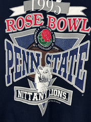 Vintage 90s Penn State Nittany Lions Rose Bowl Football Navy Crewneck