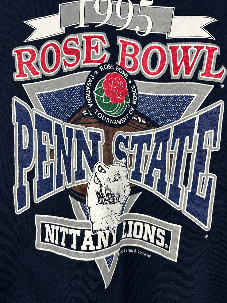 Vintage 90s Penn State Nittany Lions Rose Bowl Football Navy Crewneck