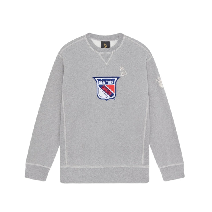 OVO X NHL New York Rangers Grey Crewneck