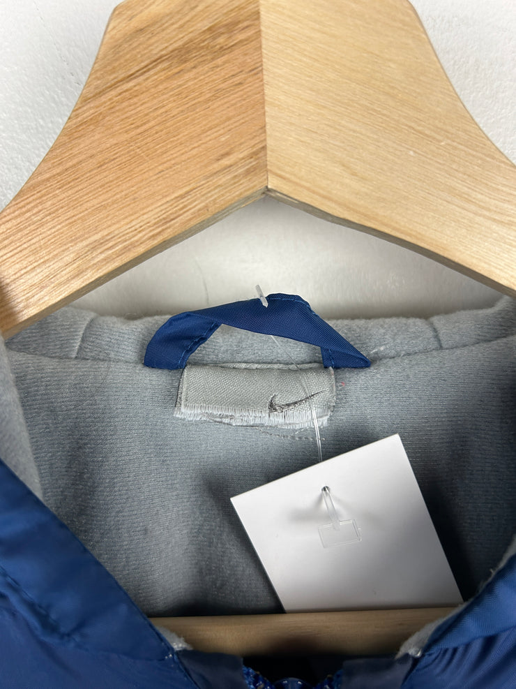 Vintage Nike Spellout Half Zip Blue Pullover Windbreaker