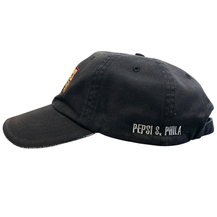 Vintage NBA Philadelphia 76ers Pepsi Black Strapback Hat