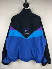 Vintage 90s Fila Blue & Black Windbreaker