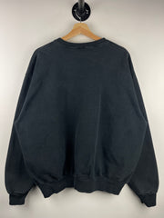 Vintage 90s Champion Spellout Embroidered Black Crewneck