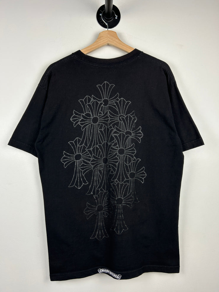 Chrome Hearts Cemetery Crosses Tonal Black Tee