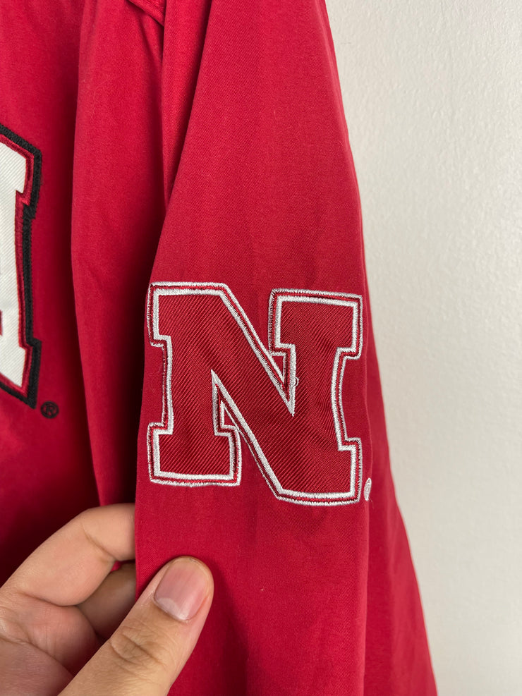 Vintage Colosseum Athletics Nebraska Red Pullover Windbreaker