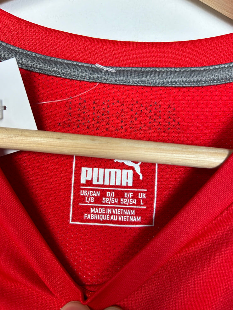 Vintage Puma Arsenal Red Soccer Jersey