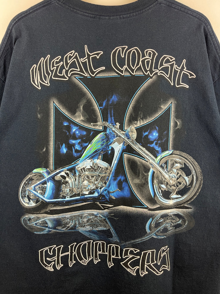 Vintage West Coast Choppers Motorcycle Navy Tee