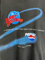 Vintage 90's Planet Hollywood Pepsi Black Tee