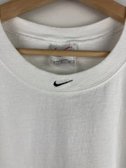 Vintage 90s Nike Middle Swoosh White Tank Top